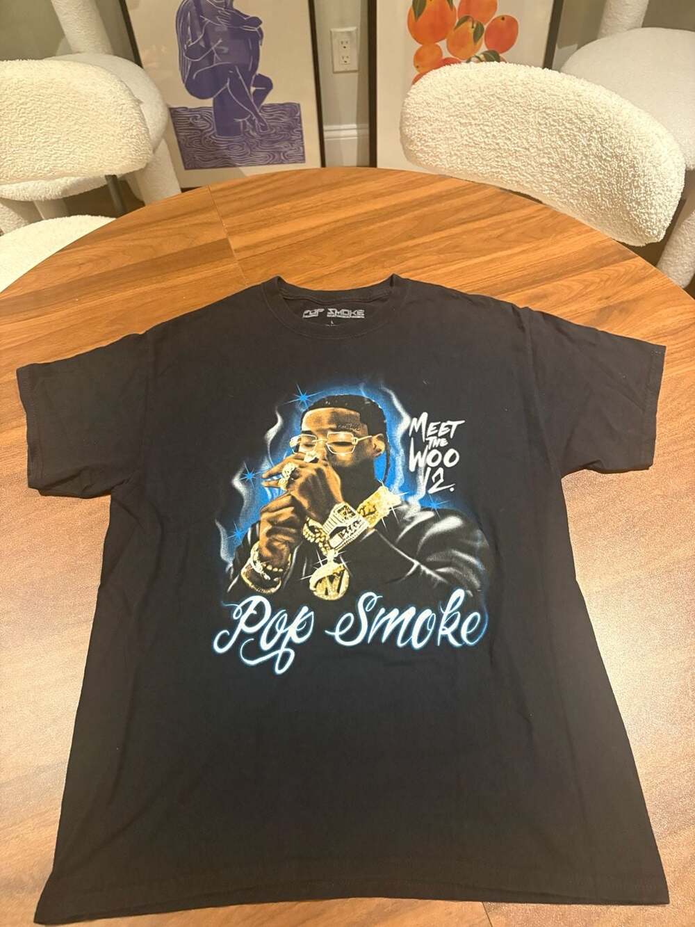 Pop Smoke Meet The Woo V2 Airbrush Graphic T-Shirt